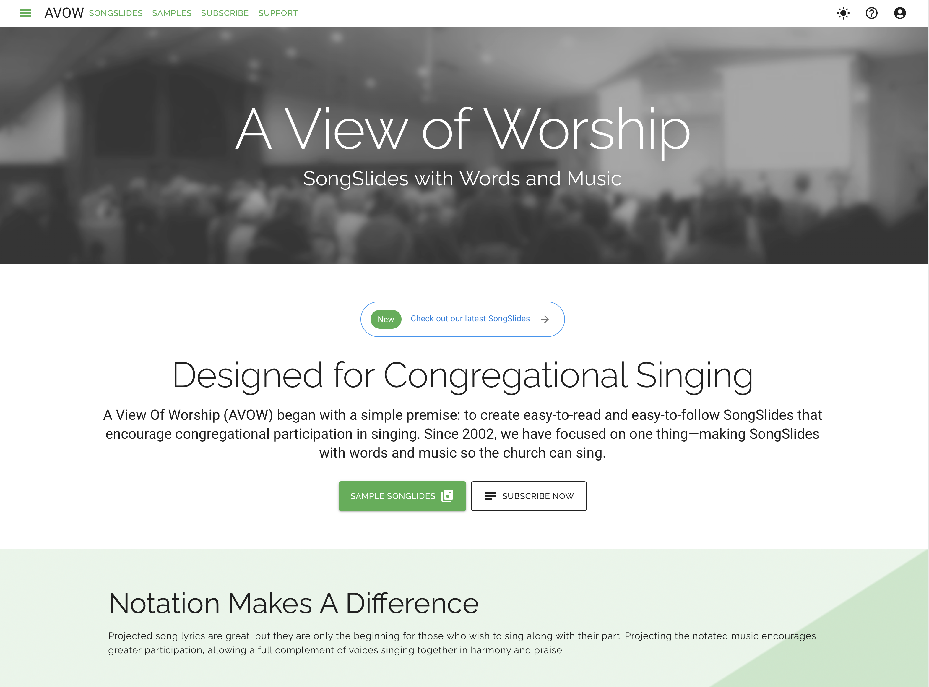 A View of Worship